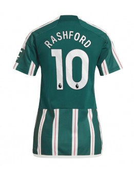 Ženski Nogometna dresi replika Manchester United Marcus Rashford #10 Gostujoči 2023-24 Kratek rokav
